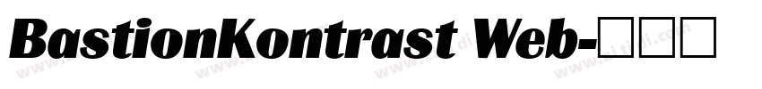 BastionKontrast Web字体转换